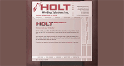 Desktop Screenshot of holtwelding.com